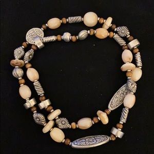 Boho handmade long necklace